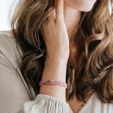 Blossom Erdbeerquarz Armband