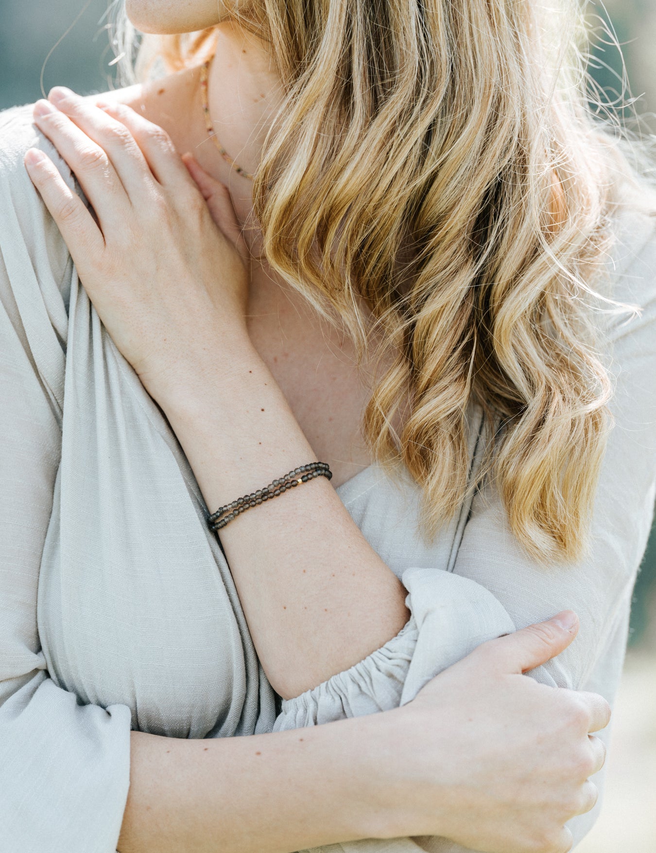 Grounded Roots Rauchquarz Armband