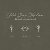 Golden Veil Gold Sheen Obsidian Armband