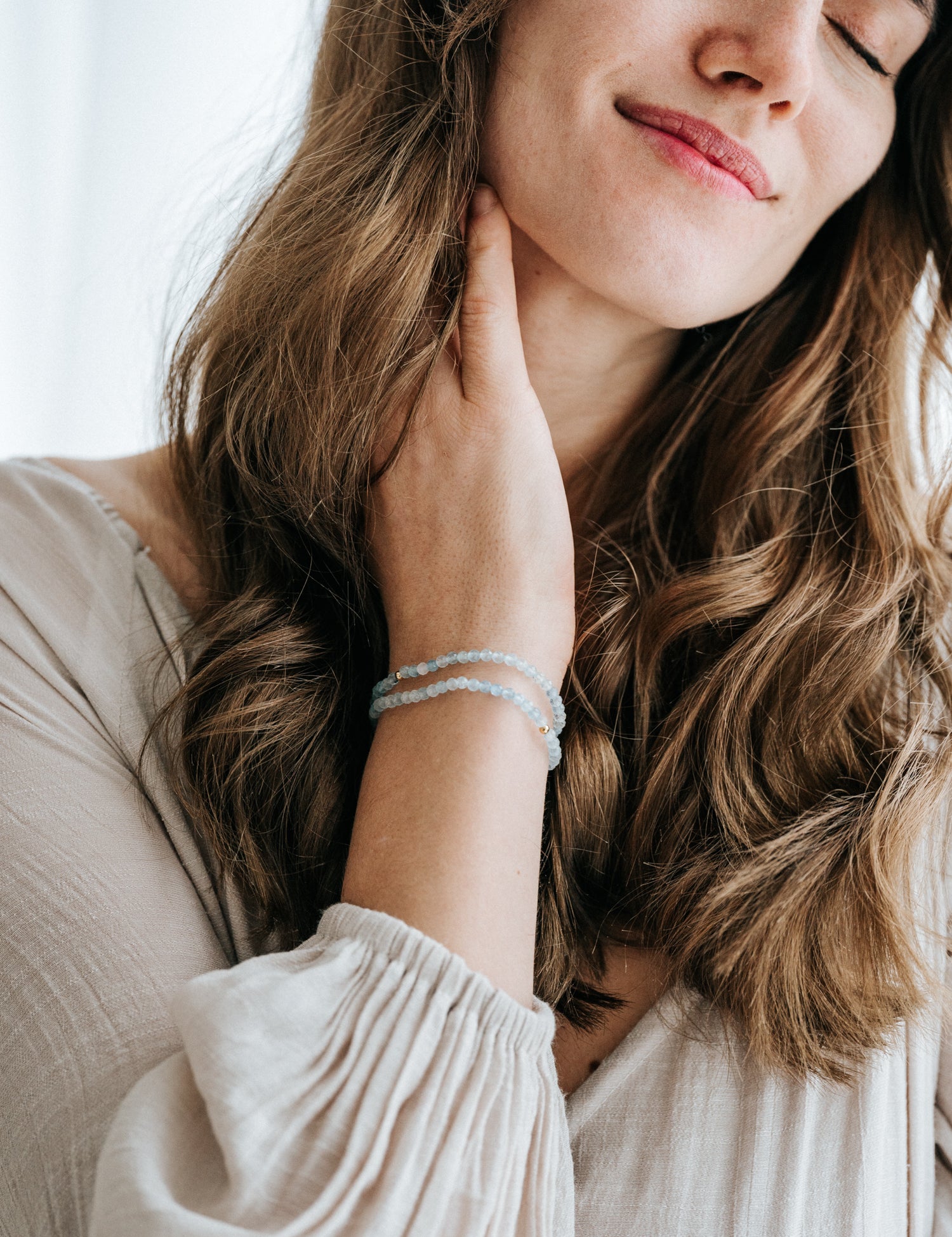 Maris Aquamarin Armband
