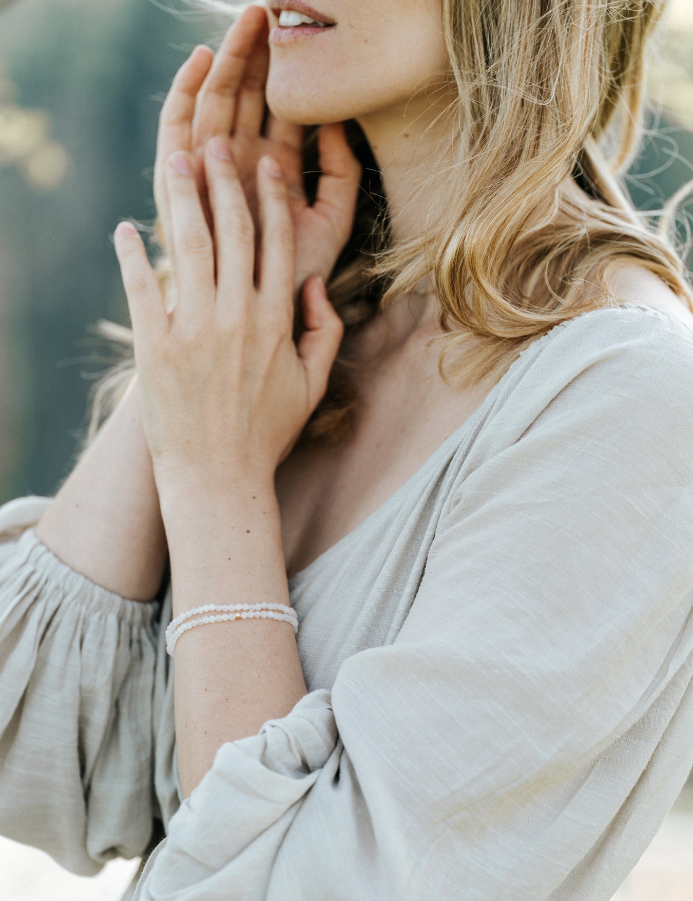 Amora Rosenquarz Armband