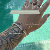 Sommer-Set: Süßwasserperlen & Erdbeerquarz Armband
